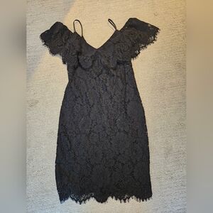 Ralph Lauren Black Lace Mini Dress